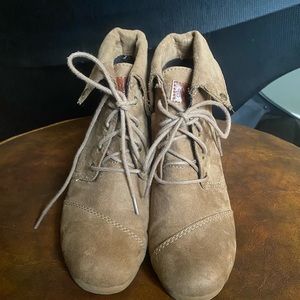 Mad Love Wedge Ankle Booties